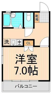 Aベルハイツ【1階】の間取り