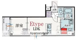 b’CASA KAWASAKI VII【2階】の間取り
