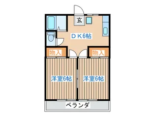 メゾンアユミ【2階】の間取り