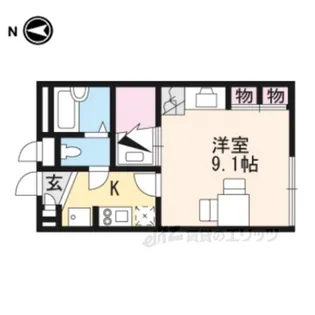 レオパレスシルフィード【1階】の間取り