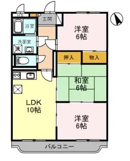 シーダータウン【2階】の間取り