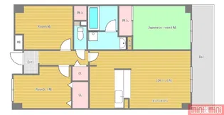 グランドソーワ今福鶴見【family type】【6階】の間取り