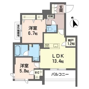 フレジェ【2階】の間取り