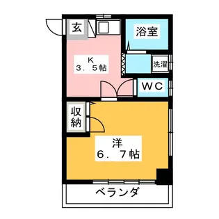 パークヴェル【2階】の間取り