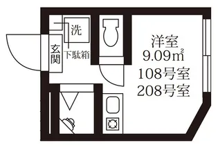 アパートメンツ東京西小岩【1階】の間取り