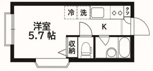ヒルサイドつつじヶ丘【2階】の間取り