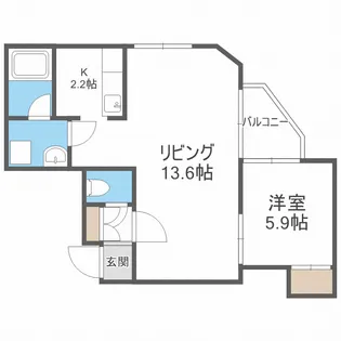 ibiza中島公園【3階】の間取り