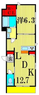 シャーメゾン松戸塚ノ越【3階】の間取り