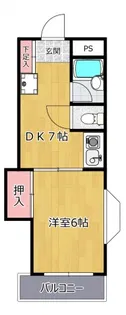 ウッドビレッジ宮崎台【3階】の間取り
