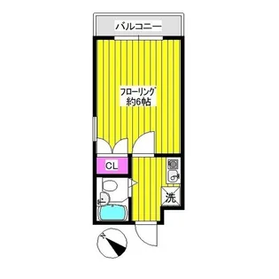 アパートメント大倉NO.3【2階】の間取り