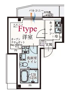 b’CASA九品仏【5階】の間取り