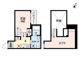 ビアンキ黒髪【2階】の間取り