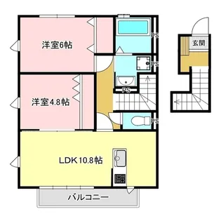 グランメール七光台 D【2階】の間取り