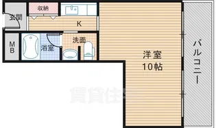 天美ハイツ【4階】の間取り