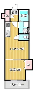 ピレーネ諸口【1階】の間取り