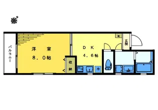 LK東中野マンション【2階】の間取り