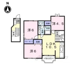フローリッシュいづみ2【2階】の間取り