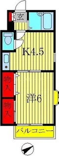 ジュネパレス柏第98【4階】の間取り