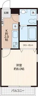 ヴァンヴェール白金【1階】の間取り