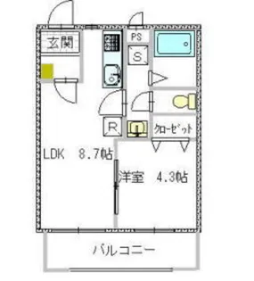 グランディアI&F【3階】の間取り