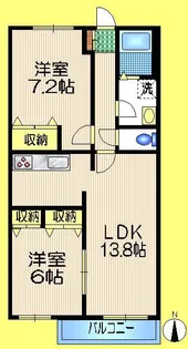 オークヒル S棟【2階】の間取り