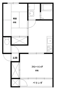 コーポメイプル【1階】の間取り