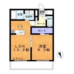 ルシェロ成城【2階】の間取り
