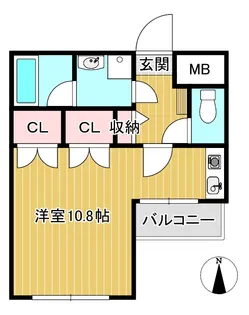 香梅マンション菅II【2階】の間取り