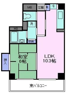 両国ロイヤルクレスト【9階】の間取り