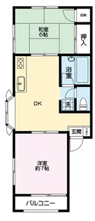 ベルシオン21【1階】の間取り