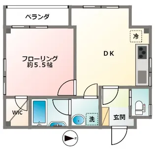 ヴァンベールII【2階】の間取り