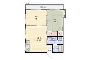 シティーハウス北園【2階】の間取り