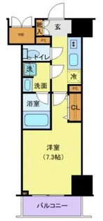 ロイジェントパークス千葉中央【14階】の間取り