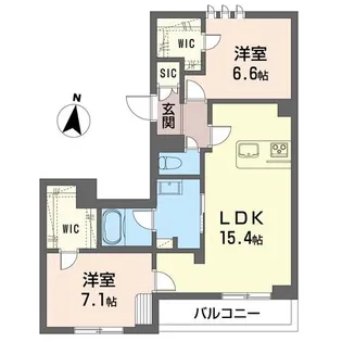 セゾン ヴェルテ【3階】の間取り