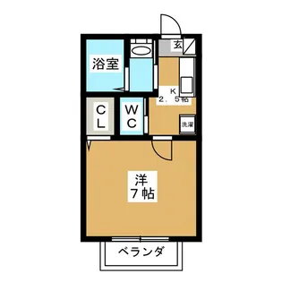 クレール泉【1階】の間取り