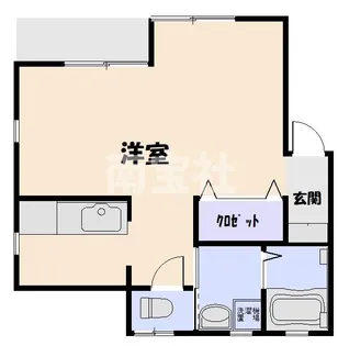 コーポ彩【1階】の間取り