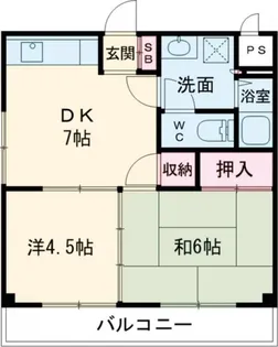 ロゼ松縄町【4階】の間取り