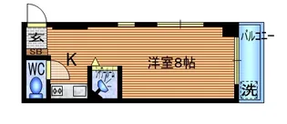 第12カネキマンション【2階】の間取り