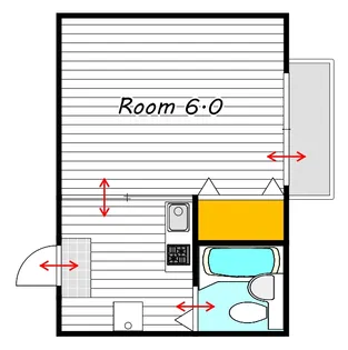 メゾンホワイト【2階】の間取り