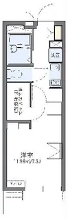 レオパレスルミュールIII【1階】の間取り