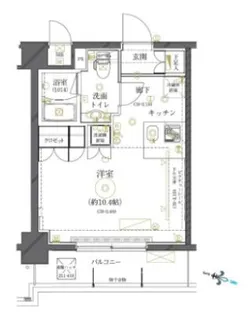 クレイシア世田谷船橋【4階】の間取り