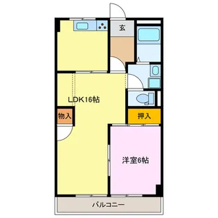 ダイアナポリス桜橋【1階】の間取り