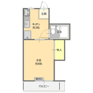 カシマハイツ2【2階】の間取り