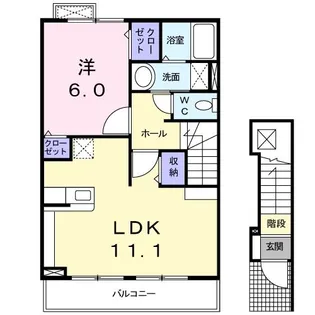 エスポワール・K I【2階】の間取り