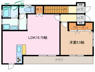 グランドハイツ【1階】の間取り