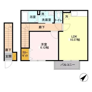 プレジオ樹【2階】の間取り