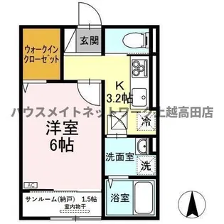 アクシス寺町【1階】の間取り