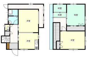 広島県広島市西区楠木町4【一戸建】の間取り