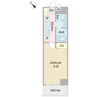 メゾン・クレール【4階】の間取り