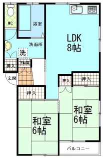 和光マンション【3階】の間取り